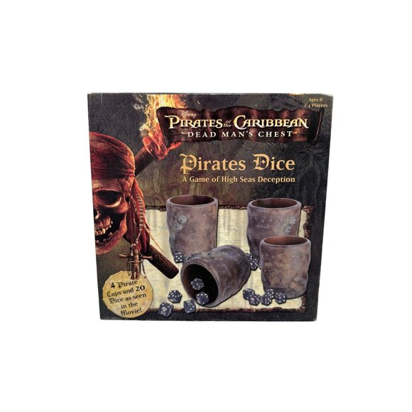 2006 Disney Pirates Of The Caribbean Dead Man’s Chest Pirates Dice Game COMPLETE - Picture 1 of 4